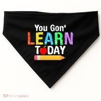 You Gon' Learn Today Back To School USA-Made Doggie Bandana thumb 0
