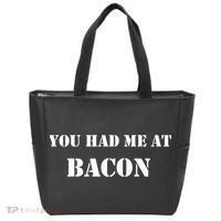 You Had Me At Bacon Tote Bag thumb 0