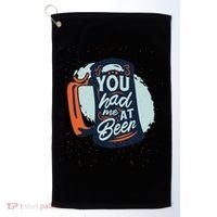 You Had Me At Beer Golf Towel thumb 0