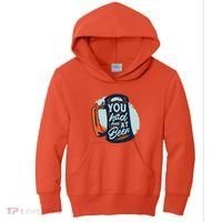 You Had Me At Beer Kids Hoodie thumb 0
