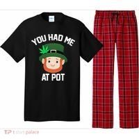 You Had Me At Pot Funny St Patricks Day Weed Pajama Set thumb 0