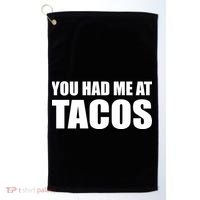 You Had Me At Tacos Golf Towel thumb 0