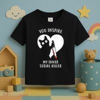 You Inspire My Inner Serial Killer Funny Cat Toddler T-Shirt thumb 3