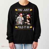 You Just Fold It Funny Cheese Xmas Sweater Women's Sweatshirt thumb 0