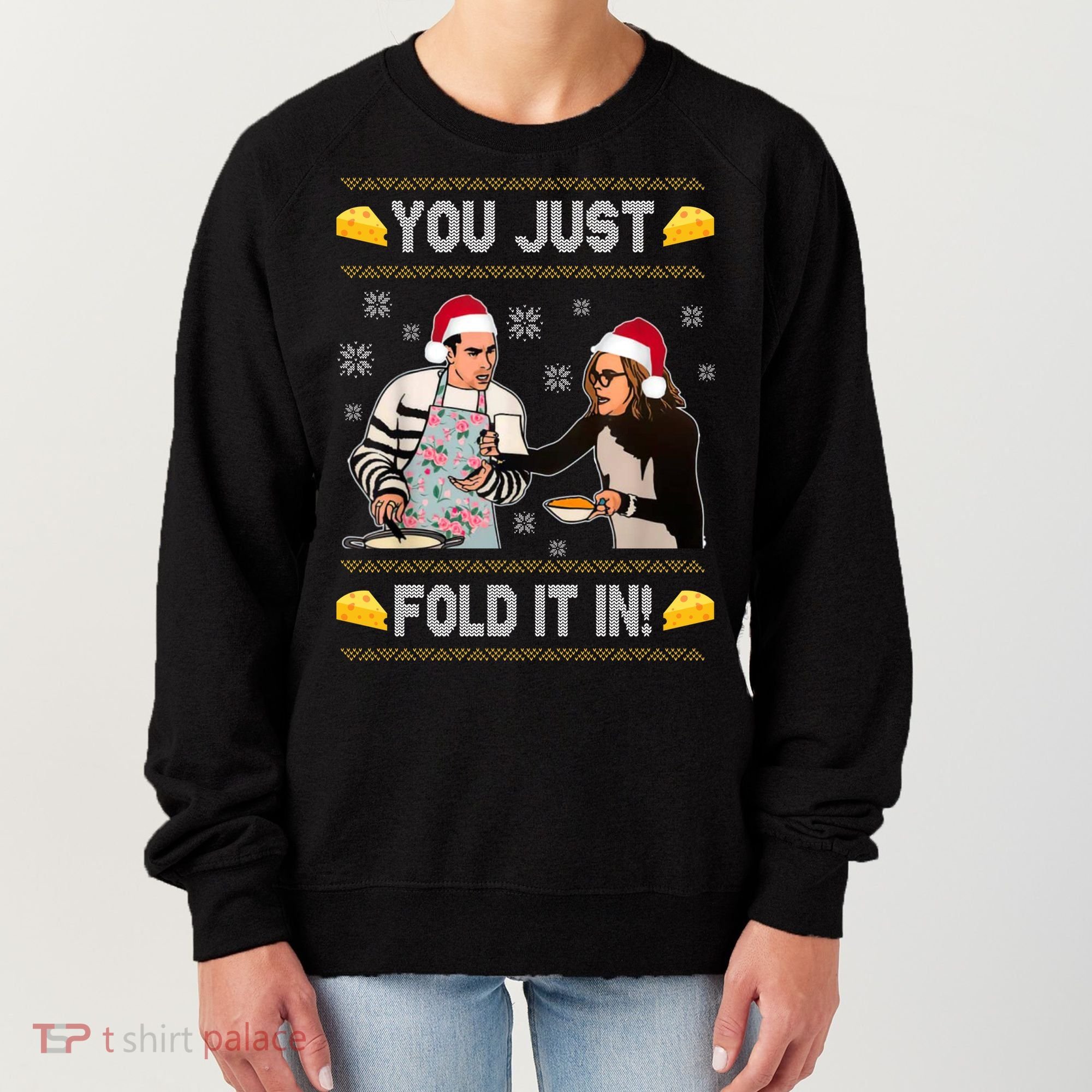 You Just Fold It Funny Cheese Xmas Sweater Women's Sweatshirt