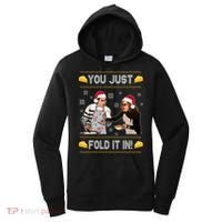 You Just Fold It Funny Cheese Xmas Sweater Women's Hoodie thumb 0