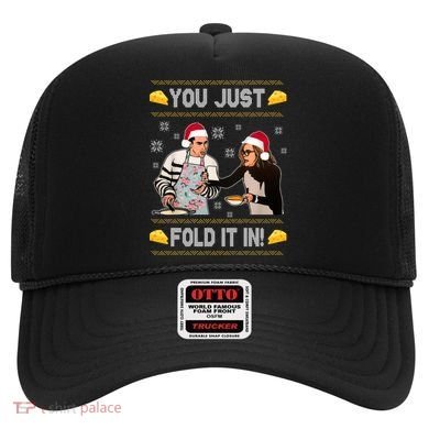 You Just Fold It Funny Cheese Xmas Sweater Hat