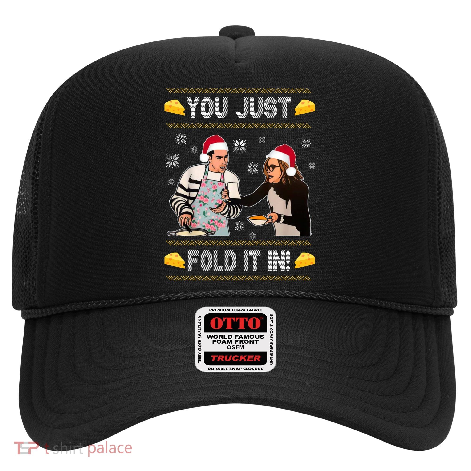 You Just Fold It Funny Cheese Xmas Sweater Hat