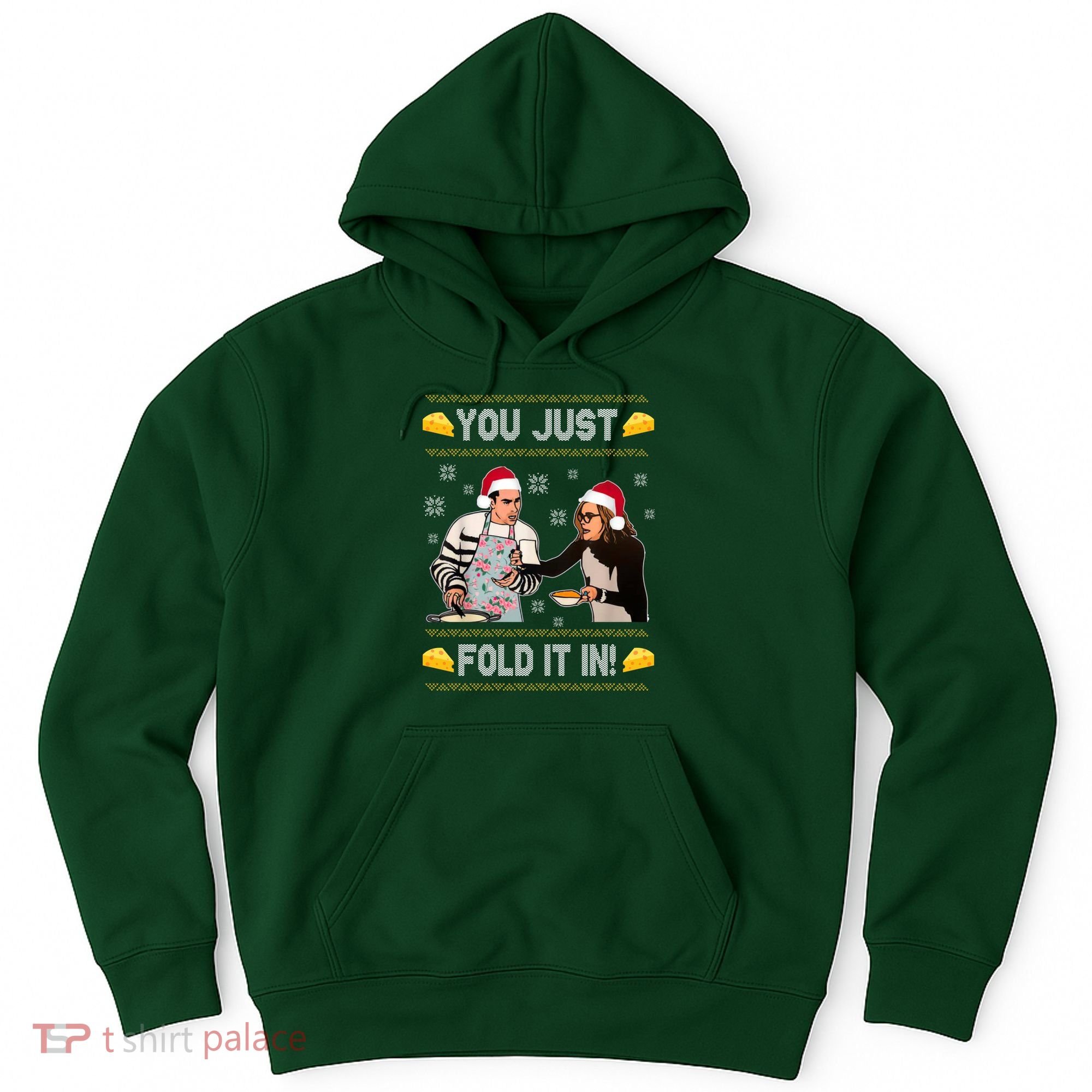 You Just Fold It Funny Cheese Xmas Sweater Hoodie