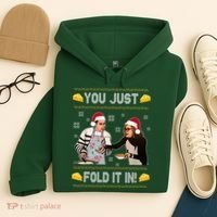 You Just Fold It Funny Cheese Xmas Sweater Hoodie thumb 4