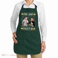 You Just Fold It Funny Cheese Xmas Sweater Apron thumb 2
