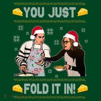 You Just Fold It Funny Cheese Xmas Sweater Sweatshirt thumb 3