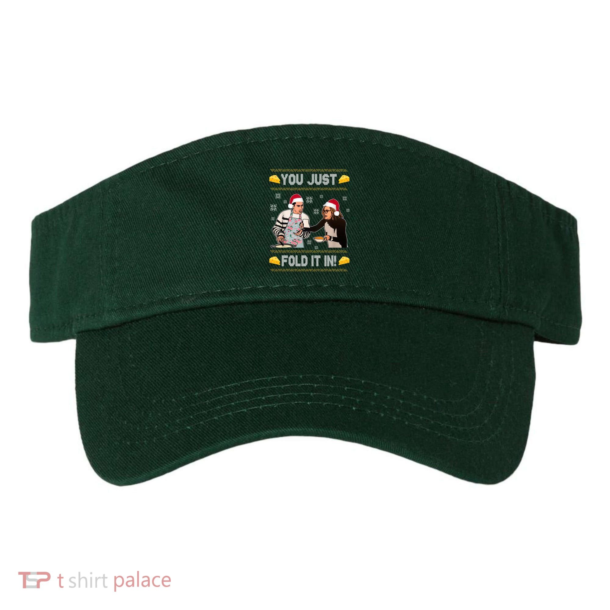 You Just Fold It Funny Cheese Xmas Sweater Visor