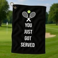 You Just Got Served Golf Towel thumb 1