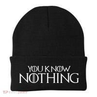 You Know Nothing GOT Beanie thumb 0