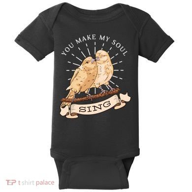 You Make My Soul Sing Bird Baby Bodysuit