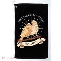 You Make My Soul Sing Bird Golf Towel thumb 0