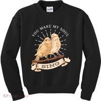 You Make My Soul Sing Bird Kids Sweatshirt thumb 0