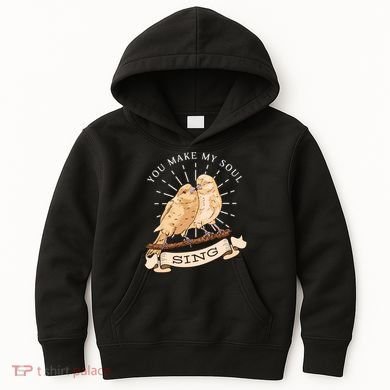 You Make My Soul Sing Bird Kids Hoodie
