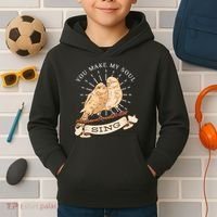 You Make My Soul Sing Bird Kids Hoodie thumb 2