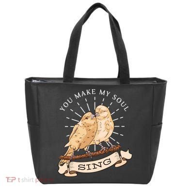You Make My Soul Sing Bird Tote Bag