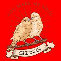 You Make My Soul Sing Bird Santa Hat thumb 1