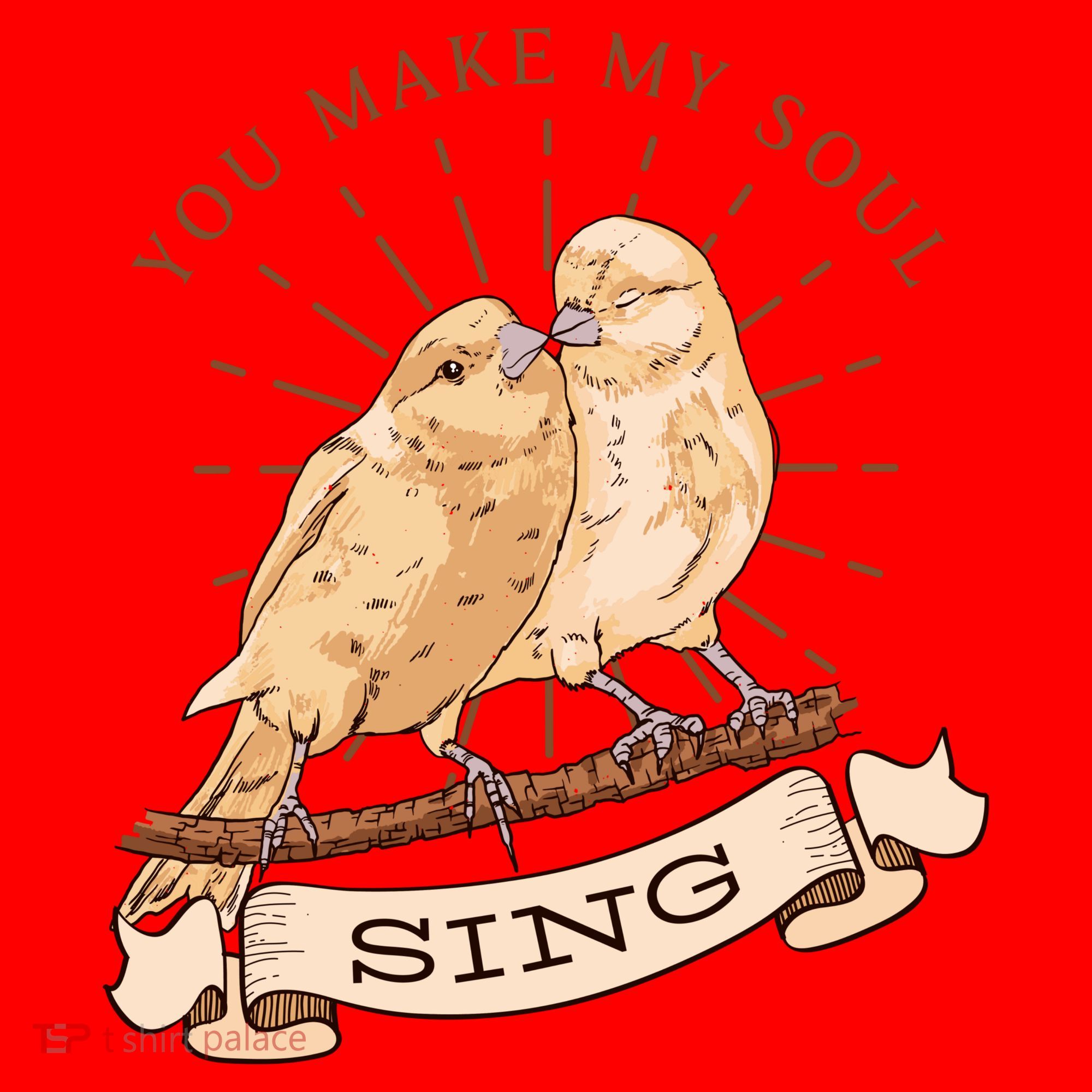 You Make My Soul Sing Bird Santa Hat