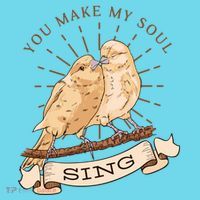 You Make My Soul Sing Bird Button thumb 1