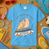 You Make My Soul Sing Bird Kids T-Shirt thumb 3