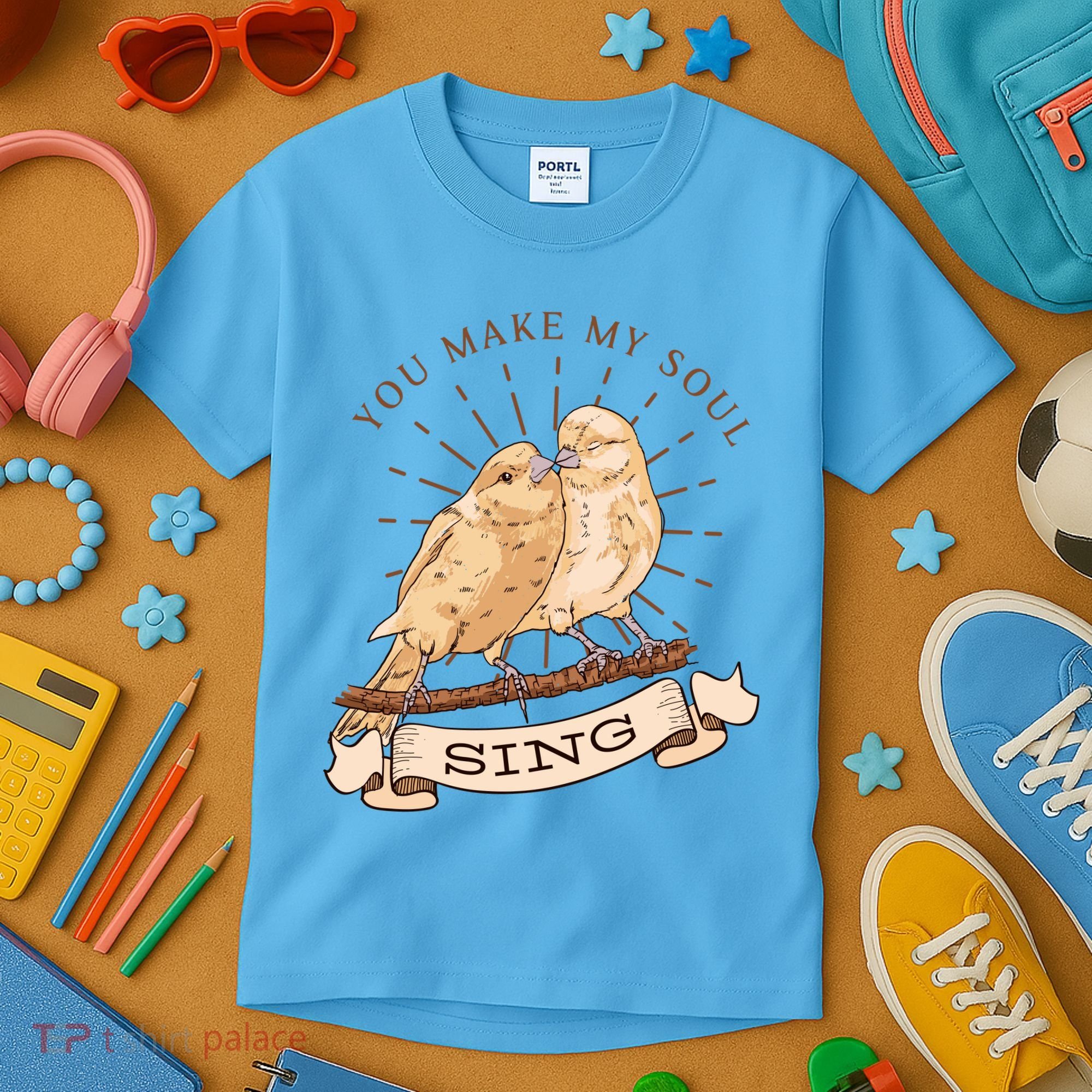 You Make My Soul Sing Bird Kids T-Shirt