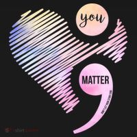 You Matter Don't Let Your Story End Semicolon Apron thumb 3