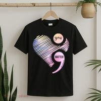 You Matter Don't Let Your Story End Semicolon T-Shirt thumb 2