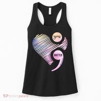 You Matter Don't Let Your Story End Semicolon Women's Tank Top thumb 0