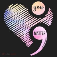 You Matter Don't Let Your Story End Semicolon Golf Towel thumb 3