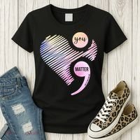 You Matter Don't Let Your Story End Semicolon Women's T-Shirt thumb 3