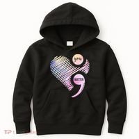 You Matter Don't Let Your Story End Semicolon Kids Hoodie thumb 0