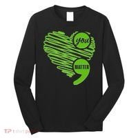 You Matter Semicolon Heart Mental Health Awareness Long Sleeve Shirt thumb 0