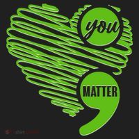 You Matter Semicolon Heart Mental Health Awareness Hat thumb 2