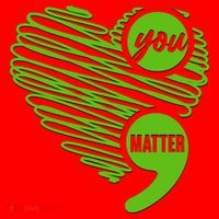 You Matter Semicolon Heart Mental Health Awareness Santa Hat thumb 1