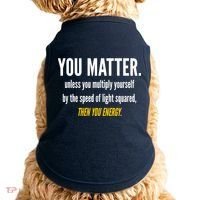 You Matter The Energy Funny Science Doggie Tank thumb 0