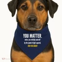 You Matter The Energy Funny Science USA-Made Doggie Bandana thumb 1