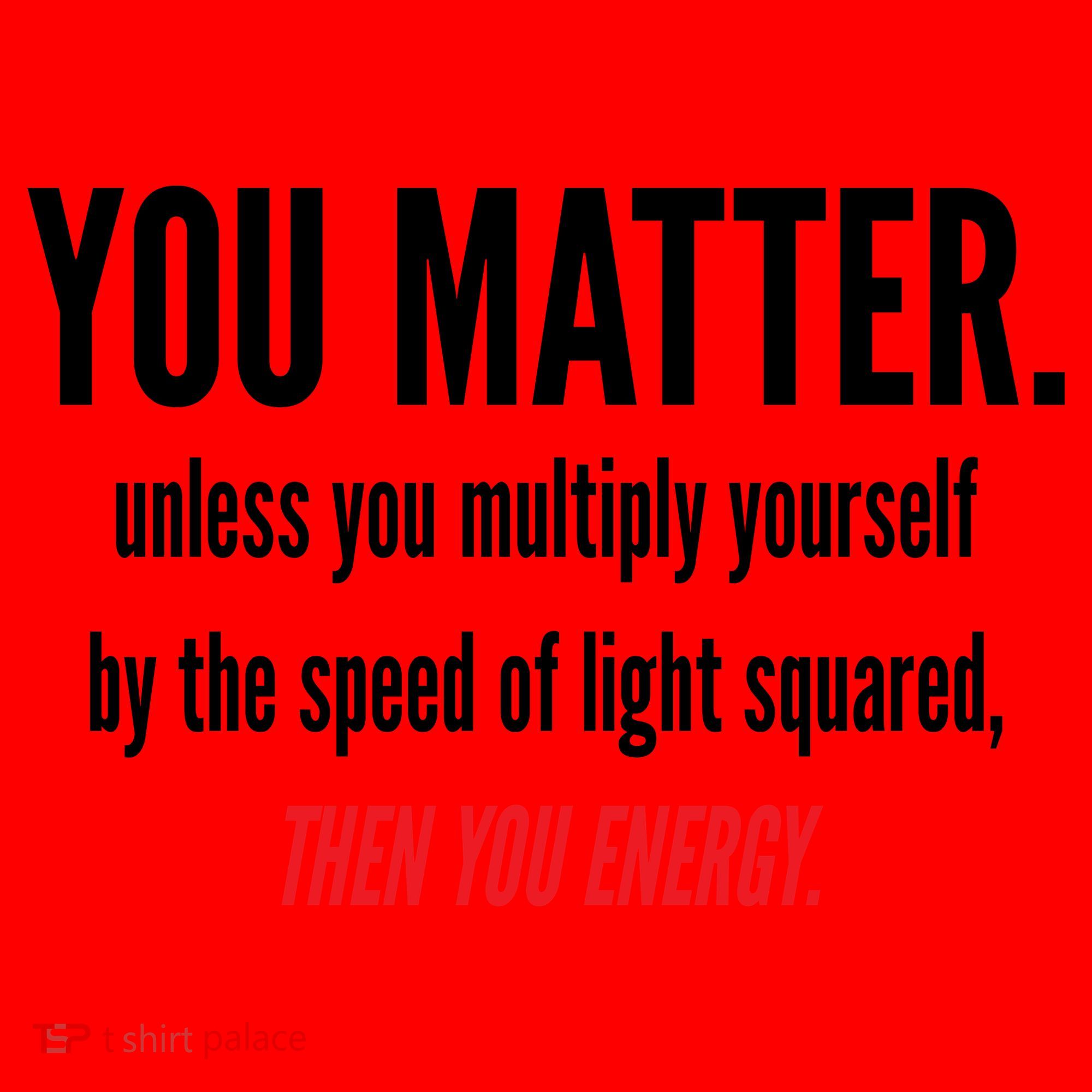 You Matter The Energy Funny Science Santa Hat