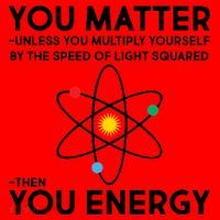 You Matter Then You Energy Funny Science Santa Hat thumb 1