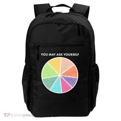 You May Ask Yourself Pie Chart Backpack