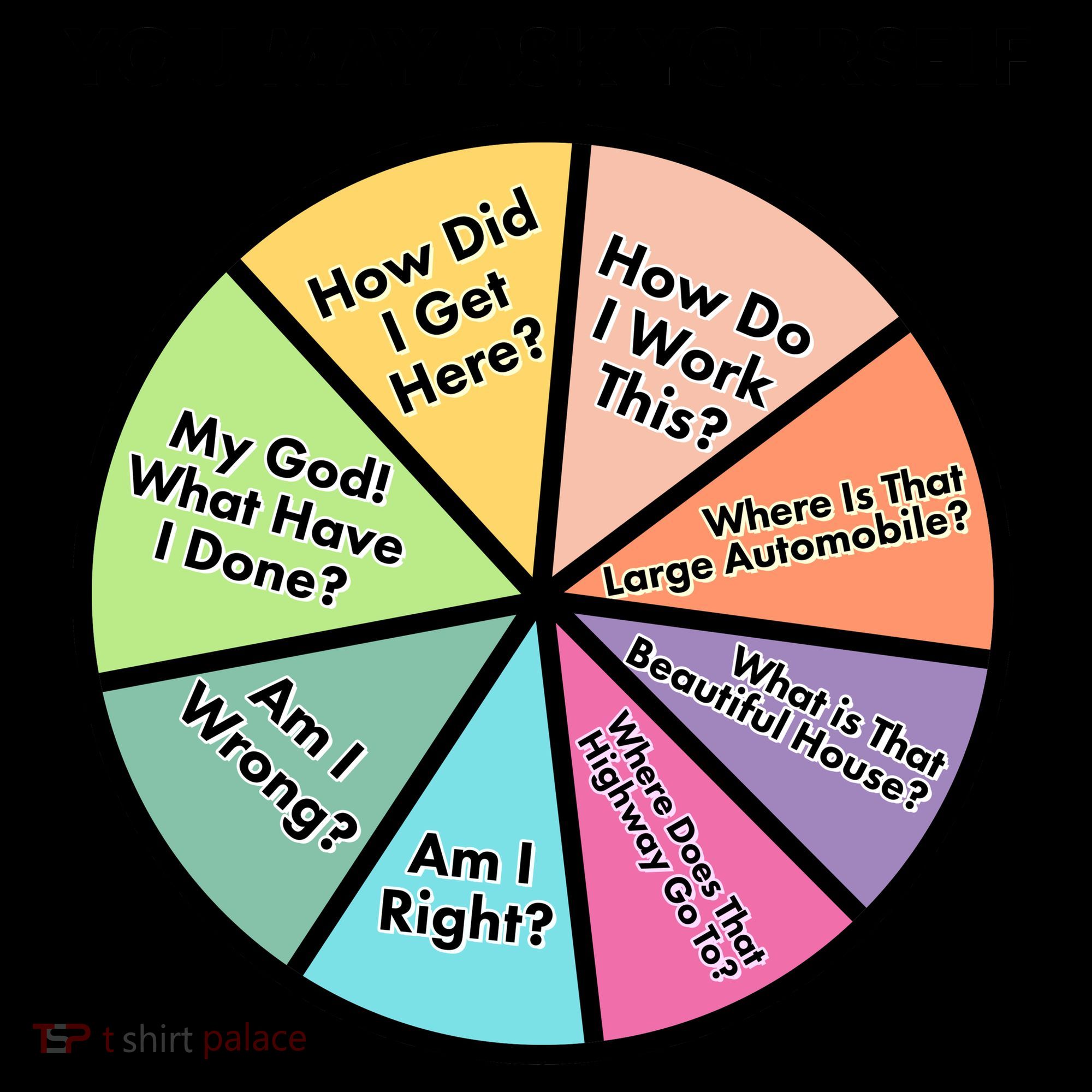 You May Ask Yourself Pie Chart Coffee Mug