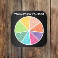 You May Ask Yourself Pie Chart Coaster thumb 0