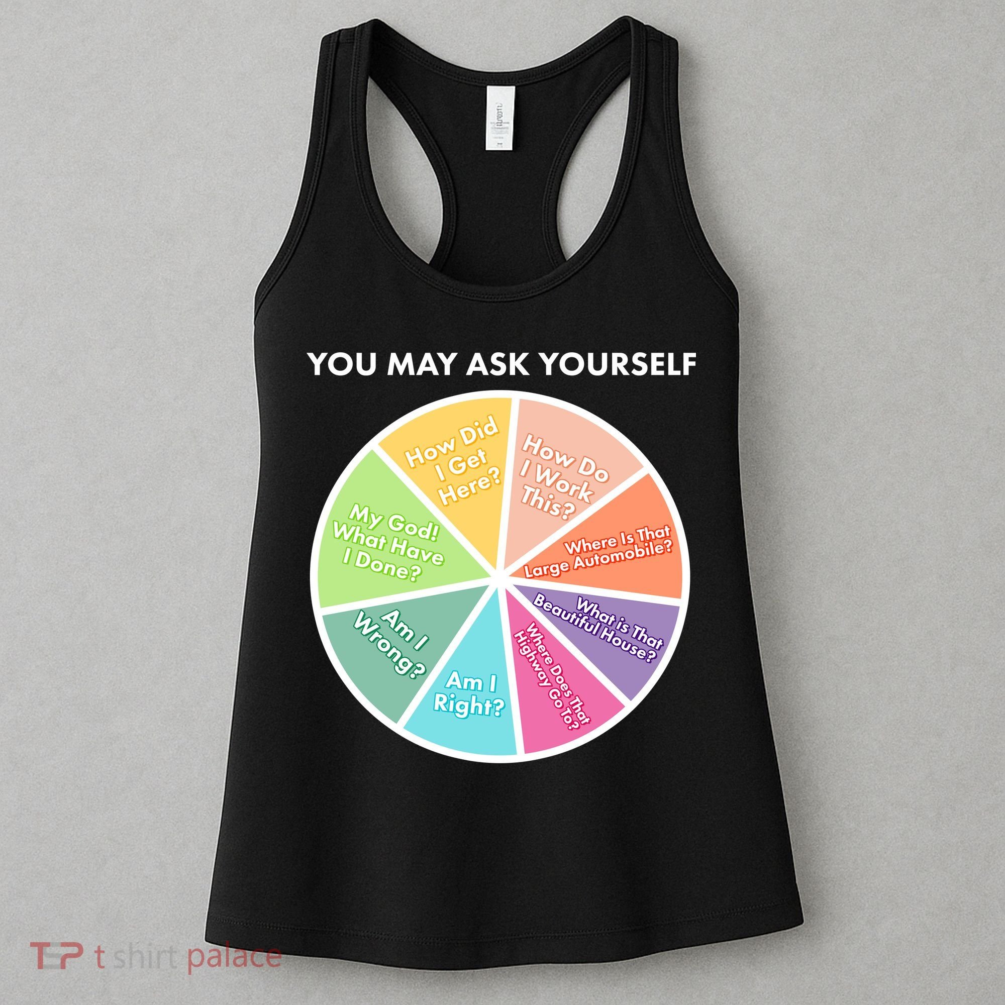 You May Ask Yourself Pie Chart Women's Tank Top