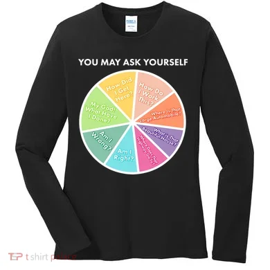 You May Ask Yourself Pie Chart Women's Long Sleeve Shirt