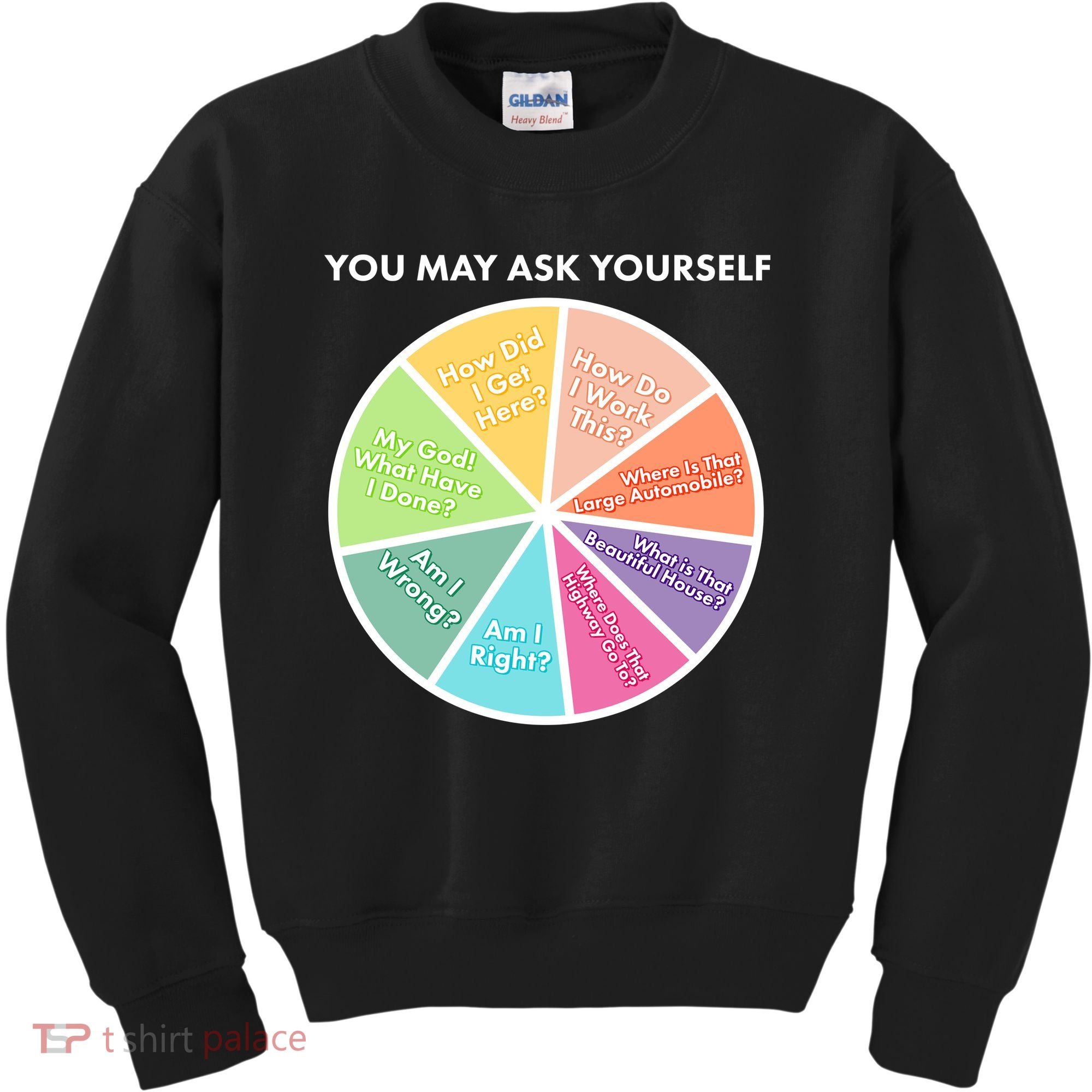 You May Ask Yourself Pie Chart Kids Sweatshirt