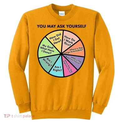 You May Ask Yourself Pie Chart Sweatshirt